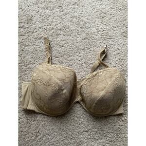 NWOT Cacique 44D Lace Nude Bra